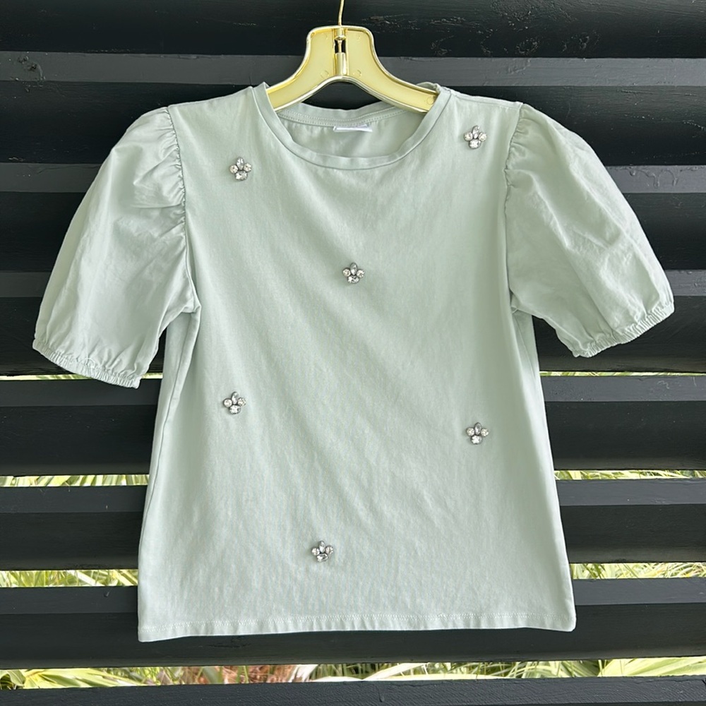 Zara Jeweled Top